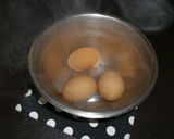 簡単。とろ～り温泉たまご。覚書。作り方1写真
