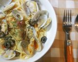 ＊ニンニクたっぷりアサリのトマトパスタ＊作り方7写真