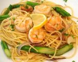 海老とアスパラのレモン風味パスタ♫♪♬作り方8写真