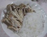 しらたきと茸の寒天入り低カロリースープ作り方1写真