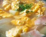 玉子スープ野菜たっぷり(日曜の朝ごはん）作り方9写真