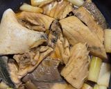 白ねぎが絶品☆定番の甘辛ブリあら煮作り方6写真