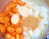 ベビーホタテの豆乳中華風スープ作り方2写真