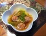 鳥団子と春キャベツのスープ作り方5写真