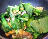 小松菜と油揚げの炒め煮作り方4写真