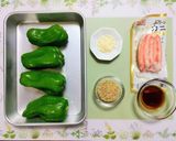 簡単夏の夕飯！ピーマンカニカマポン酢和え副菜作り方1写真