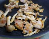 わけぎと鶏肉(豚肉)のスピード炒め作り方2写真