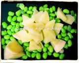 枝豆とじゃがいもの柚子胡椒クリームパスタ作り方3写真