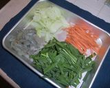 エビと野菜のパリパリかき揚げ作り方1写真