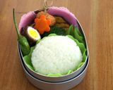 ふわふわピアノちゃん弁当：キャラ弁作り方1写真