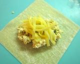 簡単★とろ～りチーズ豆腐のワンタン焼き作り方4写真