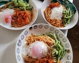 レンジでスパゲッティビビン麺風ナポリタン作り方6写真