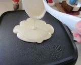 朝ごはん　スマイルパンケーキ　アメリカ作り方3写真
