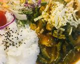 レトルト●ゴーヤー＆ピーマンのチーズチキンカレー作り方4写真