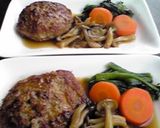 しめじの和風ハンバーグ作り方6写真