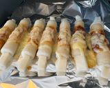 【簡単】お餅ちくわチーズ焼きお好み焼き風作り方5写真