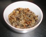 タコ飯みたいな「ほたてのひも」ごはん作り方1写真