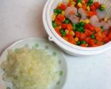 「1日分の野菜」♡えび♡炊飯器ピラフ作り方5写真