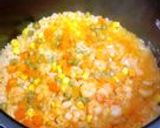 「1日分の野菜」♡えび♡炊飯器ピラフ作り方7写真