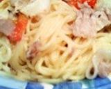 ミニトマトのマヨガーリックパスタ作り方6写真