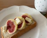 季節限定🧡いちじくとクリームチーズのトースト作り方4写真
