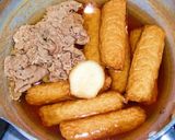 ゴボウ天と焼き豆腐と牛肉の炊いたん作り方2写真