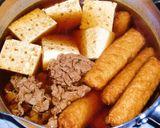 ゴボウ天と焼き豆腐と牛肉の炊いたん作り方4写真