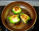☆肉詰めピーマンの照り煮焼き☆作り方8写真