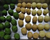 花見団子風！スノーボールクッキー作り方3写真
