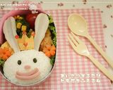キャラ弁＊ありがとウサギのお弁当作り方5写真