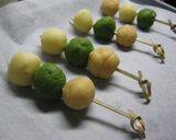 花見団子風！スノーボールクッキー作り方4写真