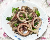 ☆イカと菜の花のガーリック炒め☆作り方3写真