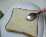 ケチャップで＊ピザ風トースト＊作り方1写真