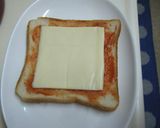 ケチャップで＊ピザ風トースト＊作り方6写真