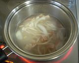 新玉ねぎとベーコンのコク旨味噌スープ作り方4写真