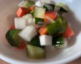 野菜の酢漬け　ガリ風作り方7写真