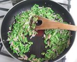 モロッコいんげんとベーコンの卵炒め作り方4写真