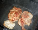 簡単　豚肉ステーキ　チャーハン作り方2写真