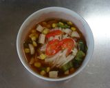 カラフル！野菜ときのこの洋風お茶漬け★゛作り方8写真