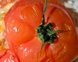 鶏もも生姜おこわのトマトファルシ作り方7写真