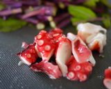 紅菜苔（菜の花）とタコの和風ぺぺロン作り方1写真