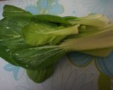 ☆｡青梗菜とさつまあげの辛子醤油和え｡☆作り方1写真