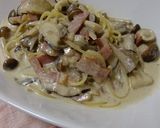 きのこたっぷり♡チーズクリームパスタ作り方10写真