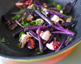 紅菜苔（菜の花）とタコの和風ぺぺロン作り方3写真