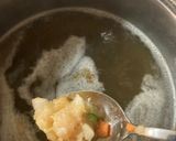 つくねバーグ余りタネ中華スープ作り方3写真
