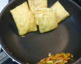 油揚げとくず野菜で簡単おいしーい巾着煮作り方4写真