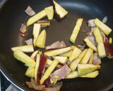 さつまいもとベーコンのカレー炒め作り方5写真