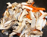 鶏ささみときのこの中華丼作り方6写真