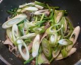 にんにくの芽と豚バラ肉のスタミナ味噌炒め作り方5写真