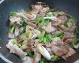 にんにくの芽と豚バラ肉のスタミナ味噌炒め作り方6写真